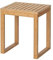 WENKO Badhocker Mod. Bamboo, Hocker für Bad und Gäste-WC, Möbelstück aus Bambus, Sitzgelegenheit und Ablagefläche für Wohn- und Schlafräume, schöner Tritt, 40 x 30 x 46 cm, Natur