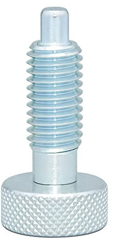 AUZHU- PTA- Metrische- Stahl- Rastbolzen ohne Rastsperre Arretierbolzen Federbolzen Positionierbolzen Sicherungsstifte Radbolzen Ausrichtstifte Teleskopstift Indexierstift Größe: M10 mm, S5.5 mm