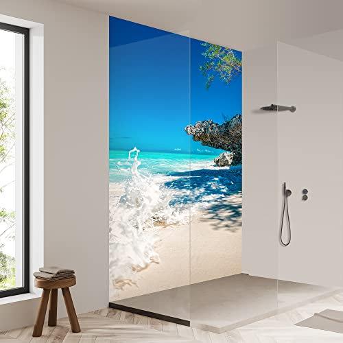 yourplate Duschrückwände mit individueller Größe (1 Rückwand – Premium Matt – so750) – Duschrückwand Alu mit Feuchtigkeitsschutz – Rückwand Dusche zur einfachen Montage