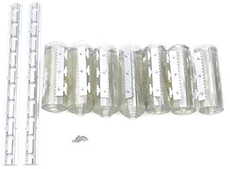 LANNADD Pvc Streifenvorhang, 7stk 2m Klarer Lamellenvorhang Bausatz, Wetterfest Transparent Streifenvorhänge Ideal für Türen In Lagern Fabriken Supermärkten Einkaufszentren Geschäften und Unternehmen