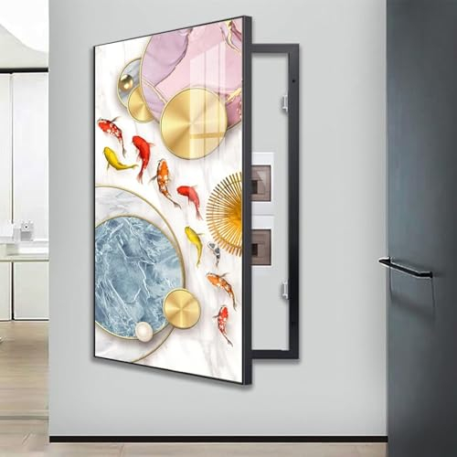 StromzäHlerabdeckung, Dekorative Malerei, Verteilerkasten-ZäHlerabdeckung, Elektrische RahmenzäHler, Dekoration Zum Verstecken Von Bildern, Abdeckung Zum AufhäNgen Von Bildern(I,40x60cm/15x23in)