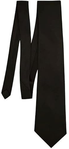 Urban Lane Funeral Tie - Mens Black Tie For Funeral Wear
