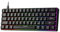 NEWMEN GM611 Gaming Keyboard,60% Percent Mechanical Keyboard 61 Keys LED Backlit Anti-Ghosting Black Keycaps Wired Gaming Keyboard Qwerty for PC, Windows, Gamer, Office, Typists（Red Switches）