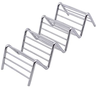 SHOWERORO Soportes para Tacos para 3 o 4 Tacos Soporte para Tacos para Taco Tuesday Soporte para Tacos Fácil de Llenar Y Servir