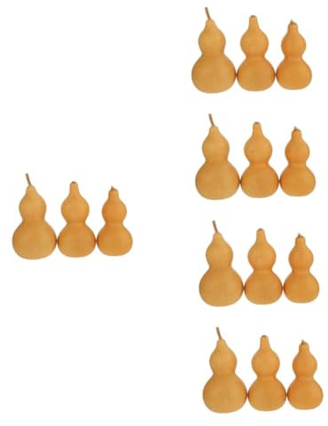 QUMIIRITY 15pièces Ornements De Courge Naturels Gourd Forme pour Décoration Et Artisanat pour Maison Et Bureau