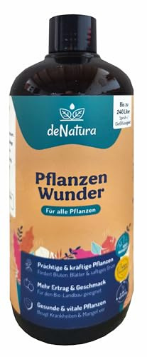 deNatura PflanzenWunder – Natürlicher Pflanzendünger aus Bambus | Bio Bambusextrakt | Pflanzenbooster für Wachstum, Vitalität & Ertrag | Für Gemüse, Obst, Kräuter & Zimmerpflanzen | 500 ml