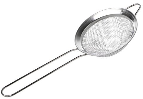 Colador de harina de cocina, tamiz de malla multifuncional de acero inoxidable 201, apto para cocinar eficientemente y hornear