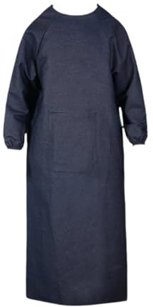 Harilla Delantal de Soldador con Bolsillo, Ropa de Trabajo Eficiente, Durabilidad, Delantal de Manga Larga Resistente para Soldadores, Adultos, Herreros, Longitud 135cm
