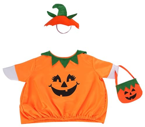 Striegro Halloween veranda gäss dräkt, pumpakostym, orange, 58,4 cm passform.