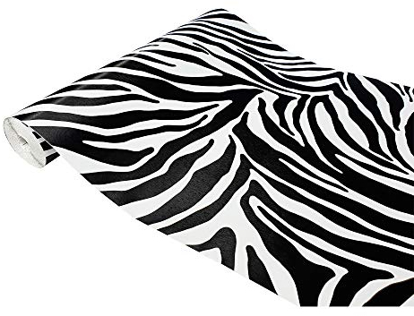 DecoMeister Klebefolie Möbel 45x100 cm | Möbelfolie selbstklebend im Deko-Stil - wasserfest und einfach anzubringen | Folie für Möbel ideal für Küche, Bad und kreative Raumgestaltung | Zebra