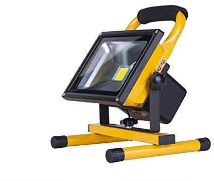 Projecteur Led Rechargeable Lampe 20W (Lumière Blanche Chaude) Panne De Courant Led De Secours Éclairage Extérieur De Secours Stands De Marché Nocturne Mobiles, Lampe Re