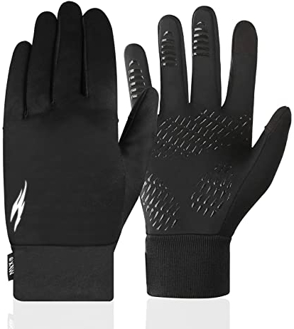 WESTWOOD FOX WFX Laufhandschuhe Touchscreen Anti-Rutsch Elastische Innenhandschuhe Winddicht Lichtreflektierende Logos Winterhandschuhe Wandern Camping Bergsteigen Fahrradhandschuhe Herren Damen