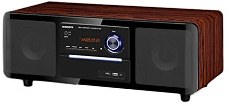 tuzhi Lectores de CD Reproductor de CD de Madera con Radio FM USB Control Remoto con Control Remoto Integrado DVD/CD Player Combo Bluetooth Radio Micrófono Entrada Aux Dormitorio Altavoz