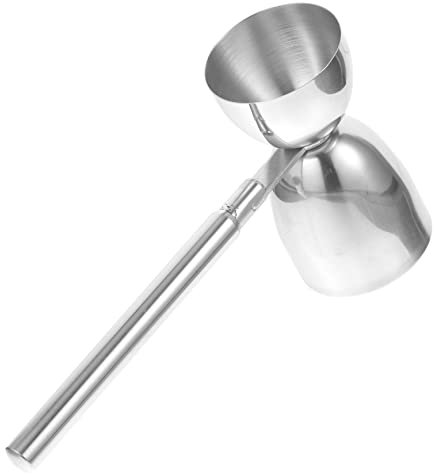 Alipis Jigger Cocktail 30/60Ml Misurino in Acciaio Inossidabile Bilancia Precisa e Manico Baristi Professionali e Uso