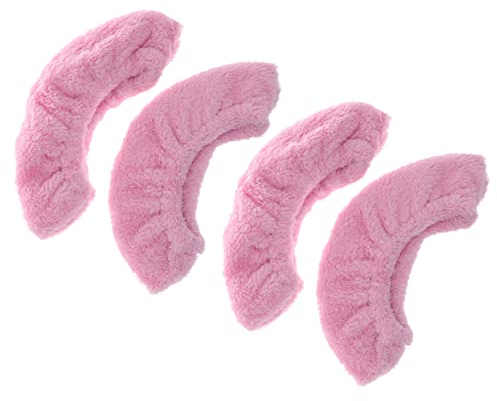 Parliky 2paar Schlittschuhüberzüge Aus Elastan Für Junge Mädchen Mit Plüschfutter Wasserabsorbierend Zum Schutz Vor Kufen Für Hockey Und Eisskating-zubehör Hellrosa XL