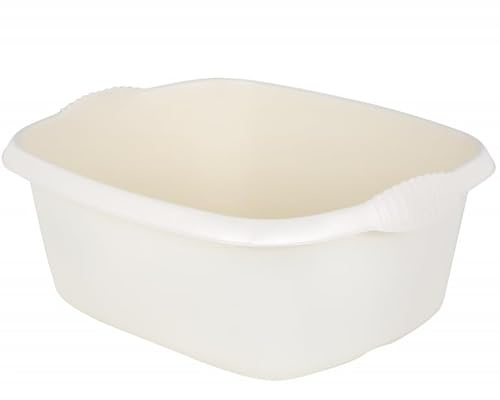 Aurora - 39cm High-Grade Rectangular Washing Up Bowl Basin With 12L Capacity – Soft Cream
