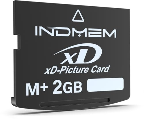 INDMEM xD-Picture Card - Tarjeta de memoria para cámara digital Olympus Fuji Fujifilm (2 GB, tipo M+ XD)