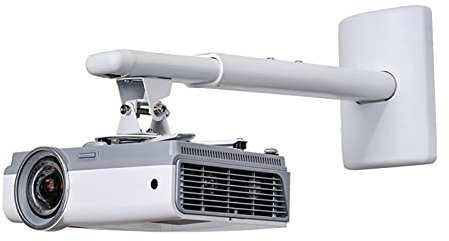 GLigeT Projector Mount Stand Projector Mount Extendable Telescopic Bracket Arm Fixing for Wall 33lbs Capacity Length 15.7 to 23.6in/40 to 60cm White Projector Ceiling Mount