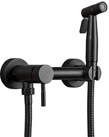 Pulvérisateur de Bidet pour Toilettes, Robinet de Bidet Mural à poignée Unique, Robinet de Bidet d'eau Chaude et Froide, pulvérisateur de Toilettes Portable pour Bidet pour l'hygiène