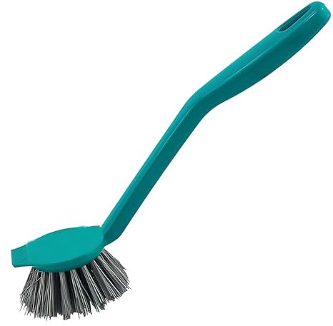 PARENCE.- spazzola con manico - lunghezza 20 cm, setole semidure e compatte - facile da riporre, ergonomica, pulizia - colore casuale