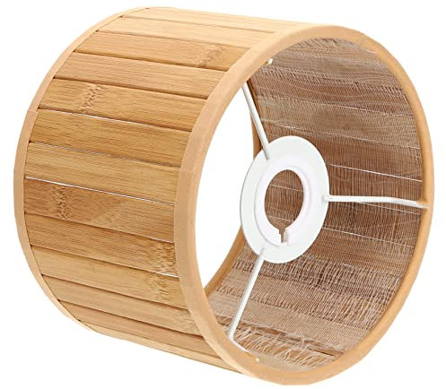 BESTOYARD Retro-stil Kleiner Lampenschirm Für Wandleuchte Mit Sockel Aus Naturholz Lampenabdeckung Für Stehlampen Tischlampen Und Schlafzimmer