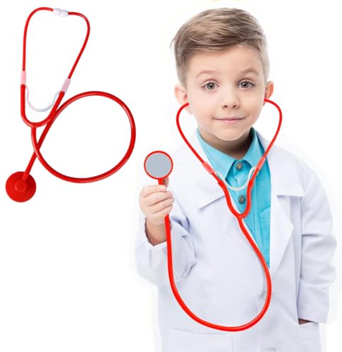 EAVUYIS Stetoscopio Giocattolo, Stetoscopio Bambini, Stetoscopio Professionale Bambini, Stetoscopio Funzionante per Cosplay,Medico Finta Gioco di Ruolo Giocattolo,Accessori per travestimenti