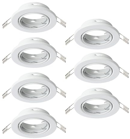 Eglo Set 7 faretti da incasso Agulo, lampada da soffitto