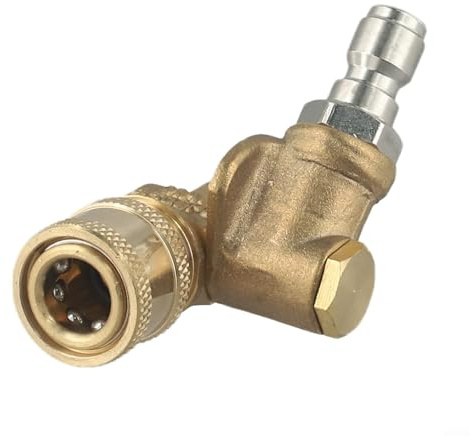 Boquilla de aleación para lavado a presión con junta giratoria de 360 grados, limpiador giratorio de conexión rápida de 12 mm para limpieza de neumáticos de coche, motocicleta, barco, motor, alta