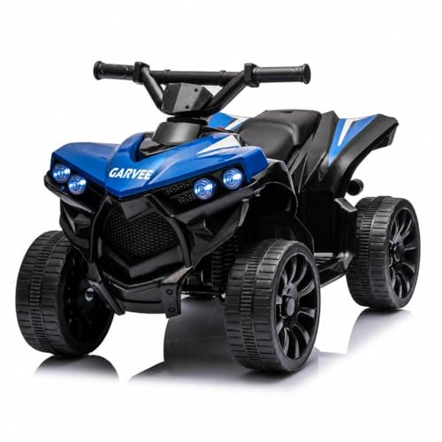 Quad ATV Elettrico Ricaricabile 6V Per Bambini, Veicolo Cavalcabile Con Luci Riproduzione Musicale e Clacson Integrato, Velocità Regolabile 1,5-3 Km/h, Sicuro Per Bambini a Partire Da 3 Anni