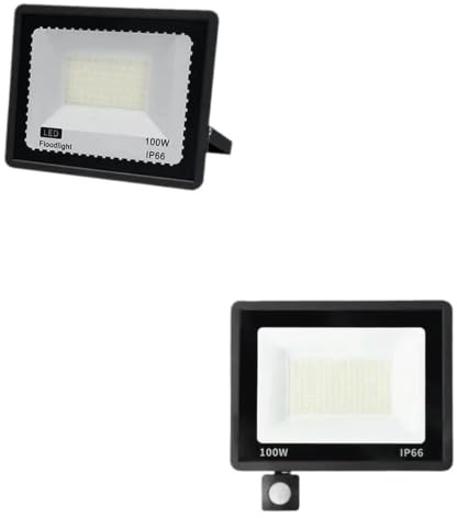50W 100W Led Luce di inondazione IP66 Impermeabile AC 220V Proiettore for esterni Faretto LED Riflettore Lampada stradale Luci di inondazione da parete(WITH SENSOR_10 W)