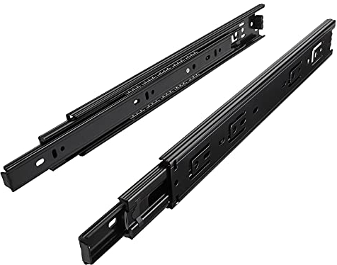 SOTECH 1 Paar Vollauszüge KV3-45-H45-L250-NF schwarz 250 mm (eingeschoben) Schubladenschienen kugelgelagert Tragkraft 45 Kg