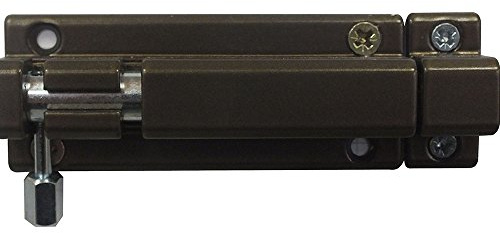 Bolzenriegel Riegel Türriegel Schubriegel Sicherheitsriegel mit befestigter Schlaufe (100 mm Antik)