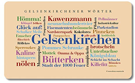 Gelsenkirchener Words Breakfast Board