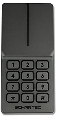 SCHARTEC Titan Universal Codetaster Metall Garagentor, Haustür von außen öffnen - 12-24v Codeschloss Türöffner Codetastatur Garagentoröffner Haustüröffner Zahlenschloss