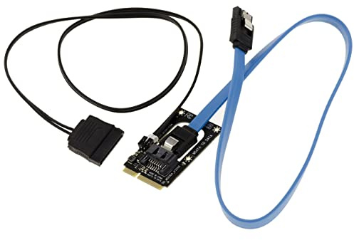 KALEA-INFORMATIQUE SATA till mSATA-adapter med strömförsörjning för hårddisken, för att ersätta en mSATA SSD med en klassisk HDD