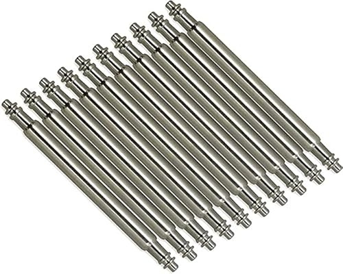 VintageTime - 10 perni per cinturino da 1,8 mm, in acciaio inox, 18 mm, 20 mm, 22 mm