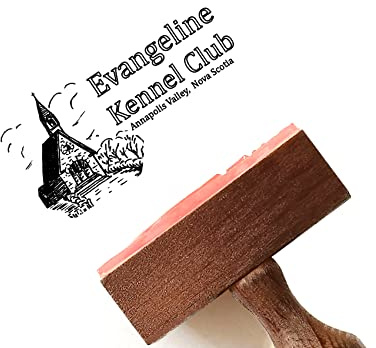 Custom Wood Rubber Stamp Personalized Logo Stamps for Business Customized (1.6x0.8)