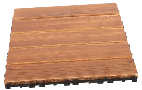 OSALADI Terrassenfliesen Für Außenbereich Ineinandergreifende Holzböden Für Terrassen Und Gehwege Bodenfliesen Für Garten Und Balkon