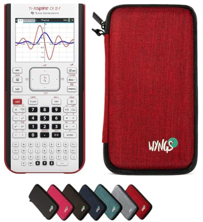 CALCUSO Paquete Básico Rojo con Calculadora TI Nspire CX II-T