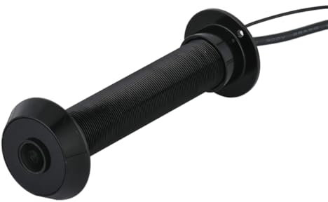 Puleuroy 1080P Tuya Smart Life Home Visor Digital Cámara de Puerta Ojo WiFi IR Visión Cámara de Ojo de Puerta Enchufe Europeo Negro