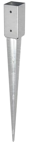 MiG-met - Einschlaghülse - Pfostenträger höhenverstellbar - 70x70mm - Einschlagbodenhülse - Bodenanker - Bodenhülse sonnenschirm - Erdspieße Metall sonnenschirm - Erdanker Legierter Stahl