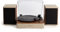 CREATE/Record Player PRO/Plattenspieler Dunkelholz mit 2 externen Lautsprechern / 3 Wiedergabegeschwindigkeiten, Bluetooth 5.3, RCA-Ausgang, Hi-Fi-System, alle Arten von Vinyls