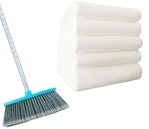 BESCH – Gamuza Atrapa Polvo Desechable para Escoba – 48x36cm, 120pcs – Paños de Limpieza de Suelos – Rápido, Eficaz e Higiénico – Ideal para Hogares con Mascotas y Uso Diario (para Escoba)