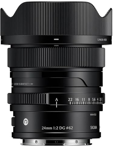 SIGMA Objectif 24mm f/2 DG Noir Contemporary Compatible avec Sony E | Provenance France. Emballage securisé. Livré avec Facture dont TVA.