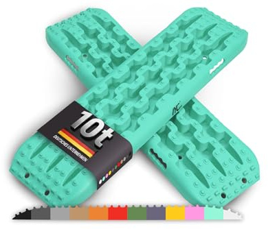 IYC4x4 Sandbleche Anfahrhilfe Bergungshilfe Traktionshilfe Reifenleiter Kunststoff (Fresh Mint, 2x Sandbleche)