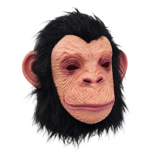 QingWing Gorilla halloweenmask, schimpans latex mask kostym | Andningsbar schimpans latex heltäckande huvud realistiska masker för halloween karneval motto flytta fest