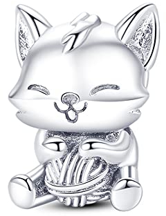 Pandach Damen Charm Anhänger für Armband 925 Sterling Silber Charms Beads passend für Armband und Halskette, Kompatibel mit Europäischen Armbänder für Frauen Mädchen