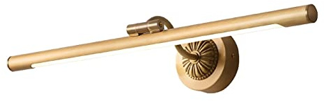 Kabellose Bilderleuchte LED-Bilderleuchte, dimmbare, moderne Metallkunst-Flurleuchte mit einzelnem Schwenkarm, fest verdrahtet, warmweiß, goldfarbenes Messing-Finish für Bilderrahmen, die Porträts ges
