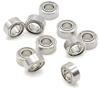 UVERLY 10 Stück SMR63ZZ Edelstahl-Kugellager ABEC-7 3 x 6 x 2,5 mm Miniatur-MR63 ZZ-Kugellager L630ZZ MR63Z
