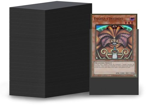 400Pcs Soft Card Sleeves Standard Size 66 x 91 mm Black Penny Sleeves for Magic The Gathering,Yugioh, MTG, Trading Card Sleeves Clear Deck Protectors Card Waterproof Dustproof Wear-Free